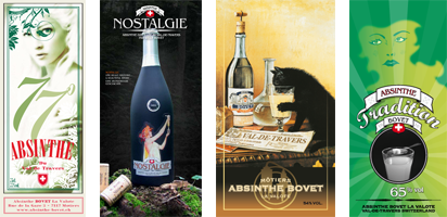The 4 Bovet Absinthes